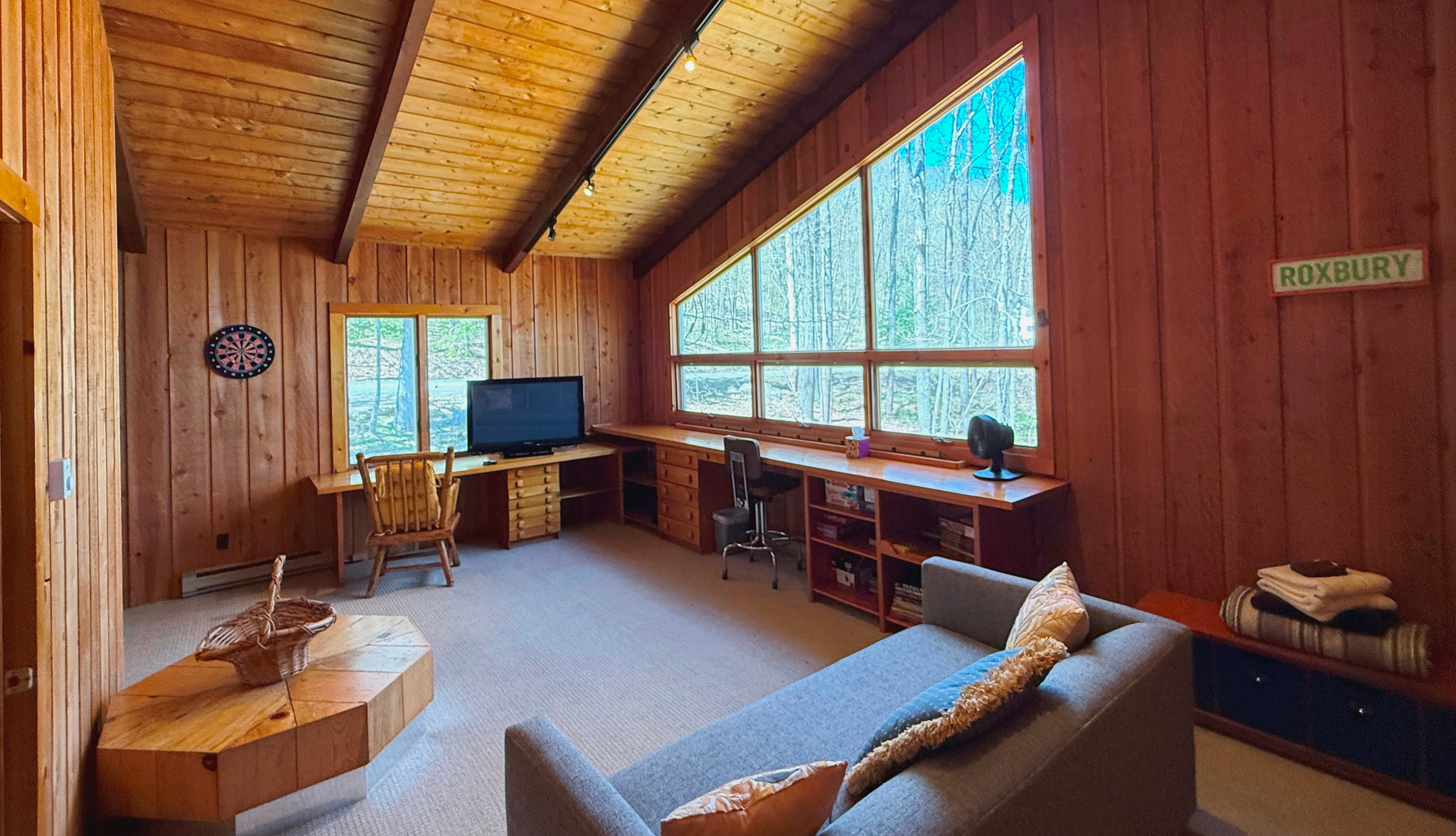 Bedroom 3. Big work/play space. Big TV. Upstairs.