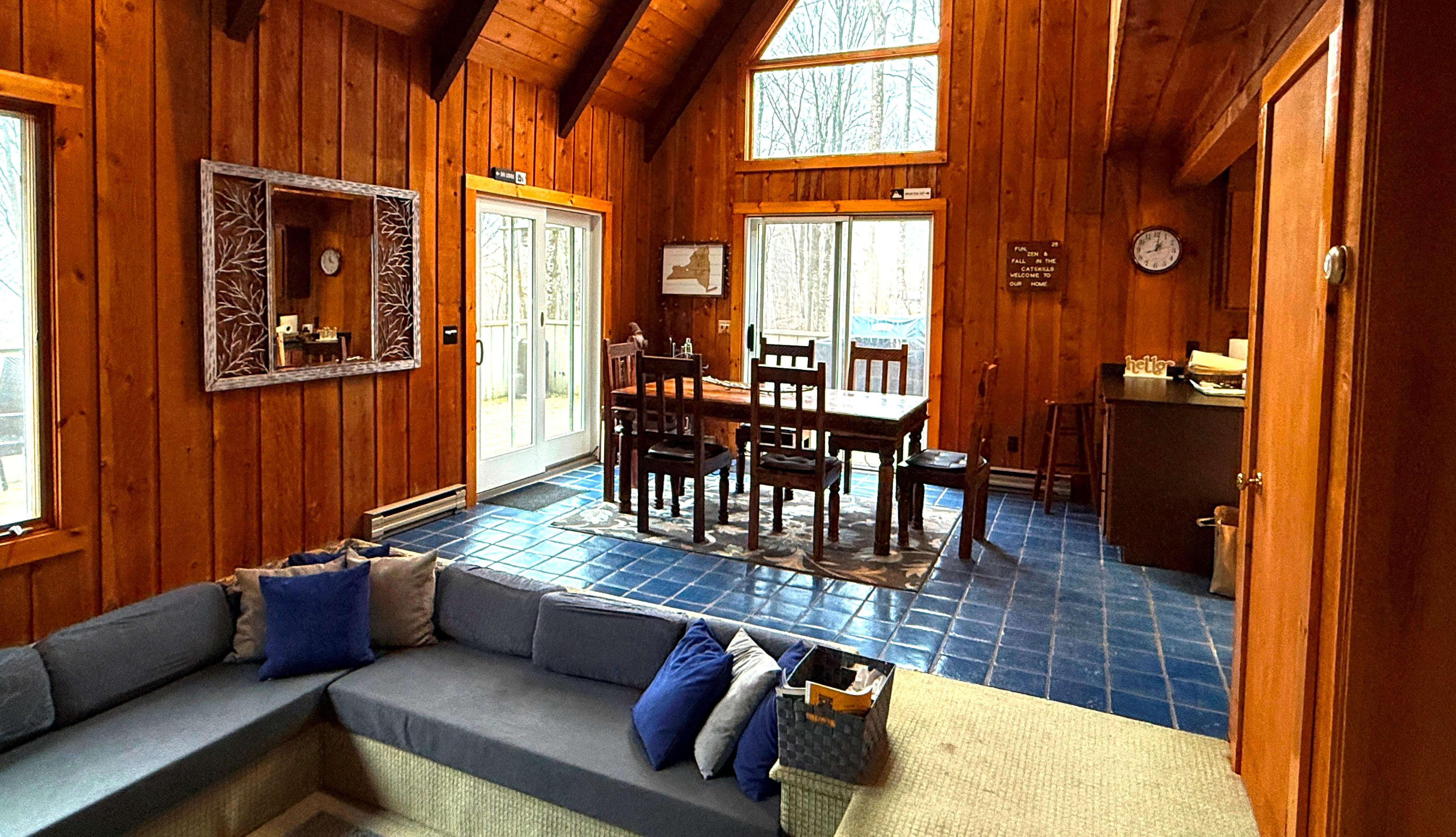 Living Room to the Dining Area